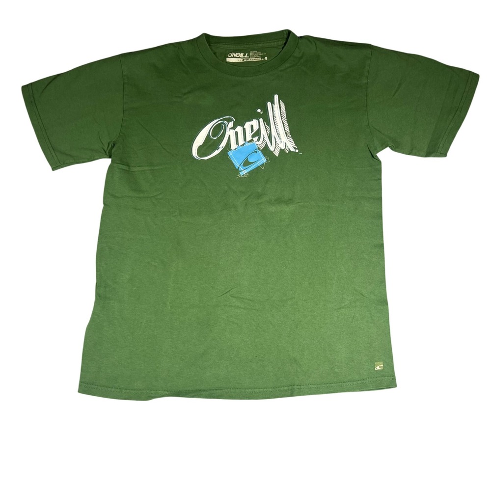 ONeill‎ Youth XL/Men's Small Graphic T-Shirt Green Short Sleeve Crewneck Logo